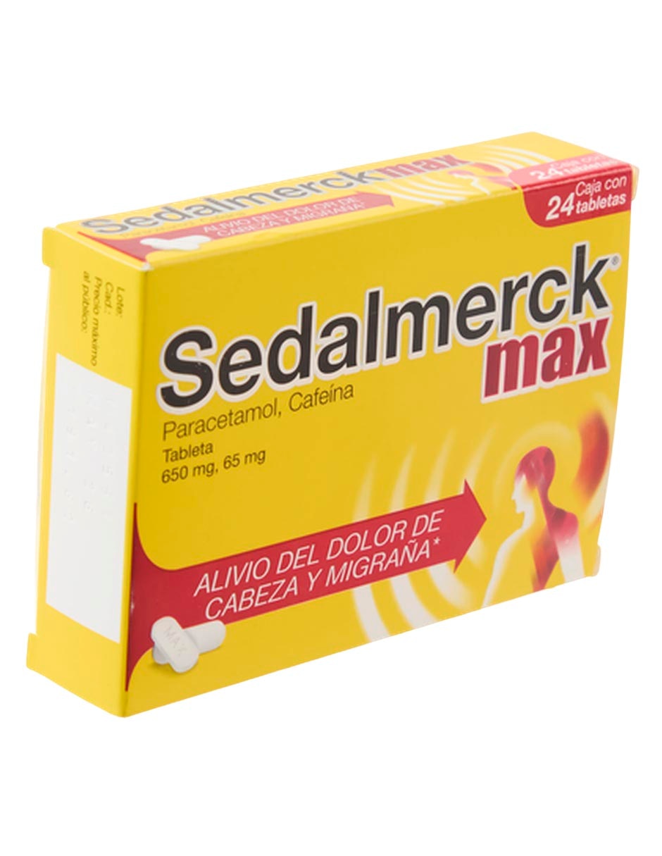 Tabletas para dolor de cabeza y migrañas Sedal max 2