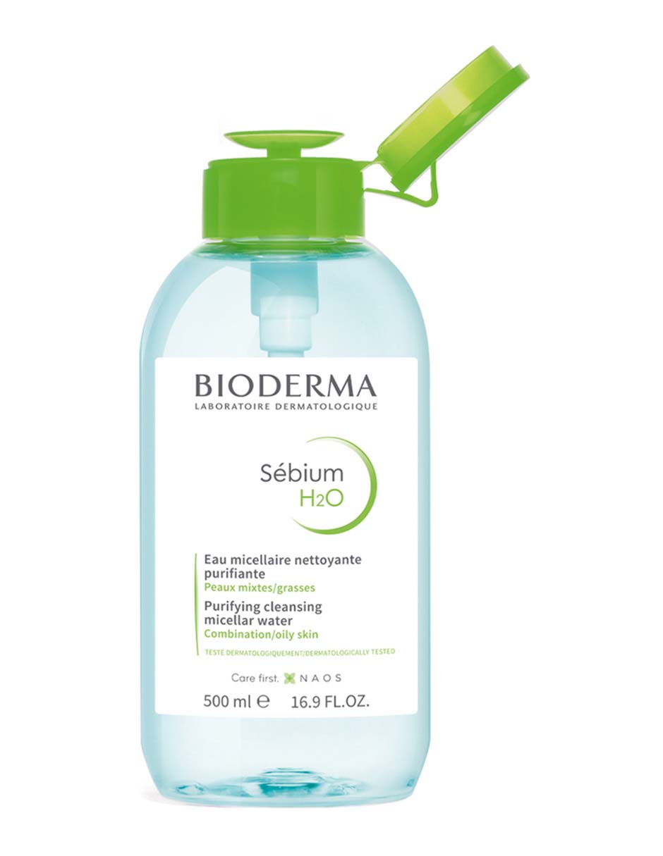 Desmaquillante Sébium H2O 500 ml bomba inversa 4