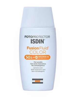 Crema facial recomendada para hidratar de día Fotop. Isdin Fusion Fluid 50+ Color Isdin Fusion Fluid Color todo tipo piel