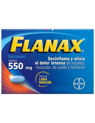 Tabletas para desinflamar y aliviar dolor intenso Flanax 550