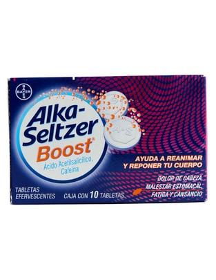 Tabletas para dolor de cabeza y migrañas Alka-Seltzer Boost Tabletas para dolor de cabeza y migrañas Alka-Seltzer Boost