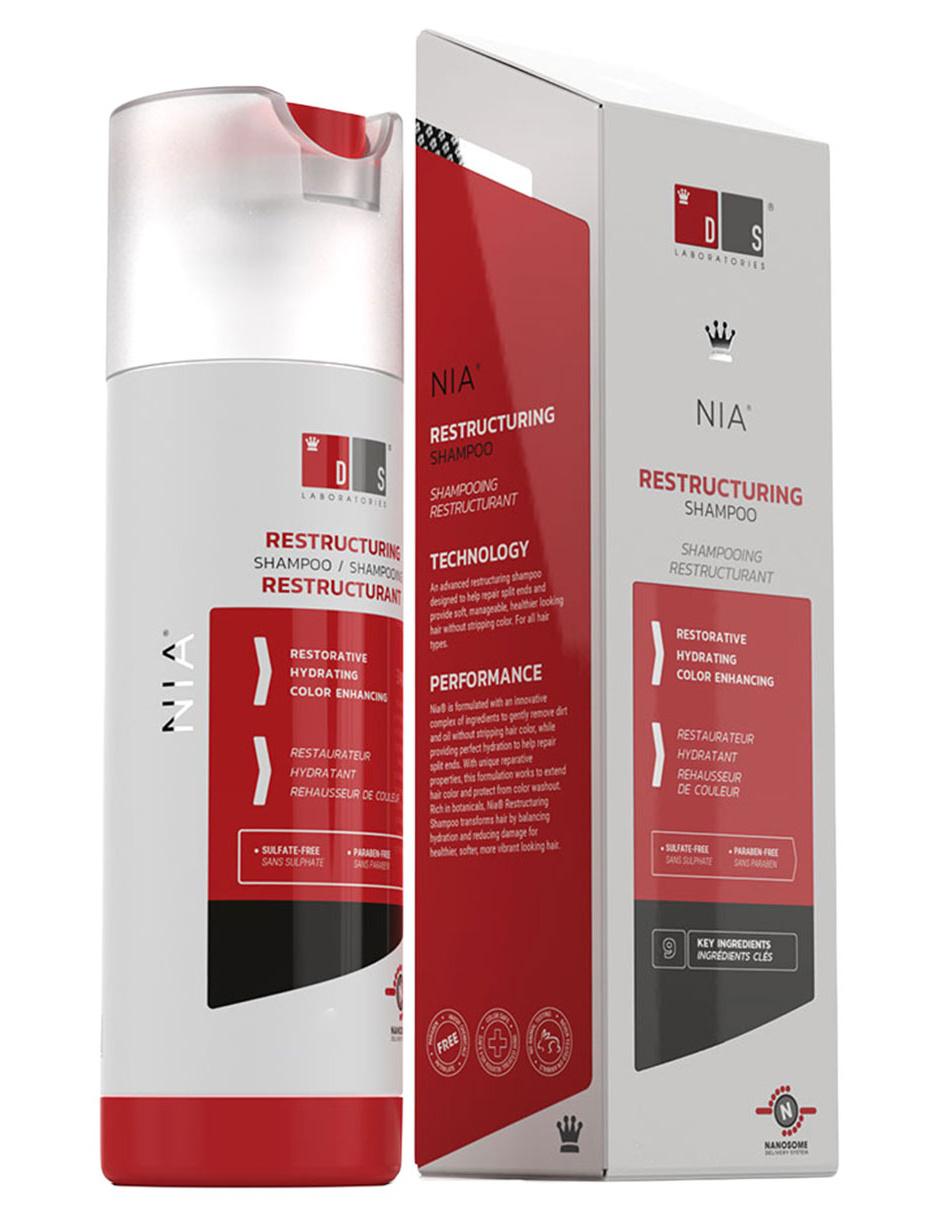 Shampoo reparador para cabello restructuring ds laboratories nia 205 ml 3