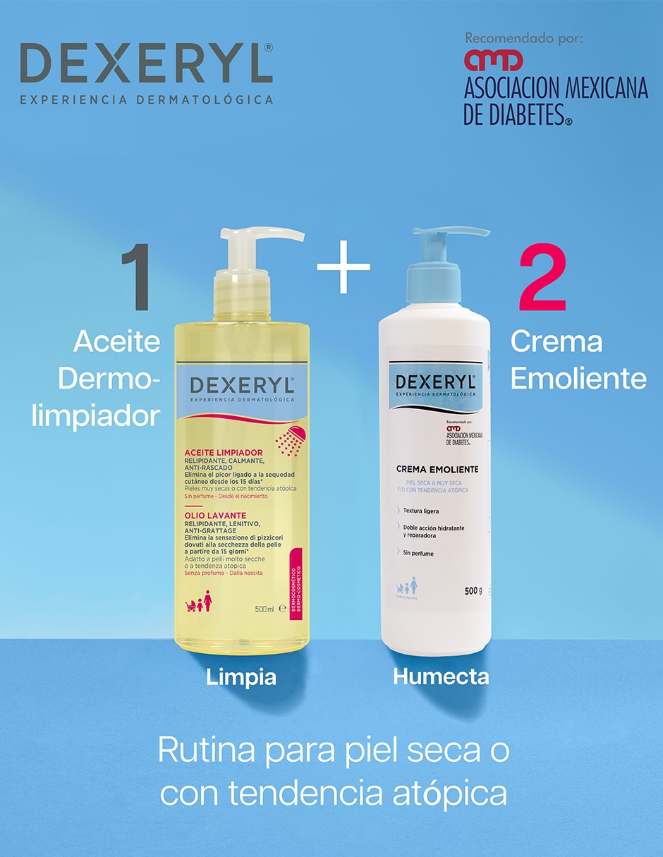 Crema para rostro y cuerpo recomendada para hidratar de día y noche Dexeryl para piel seca 11