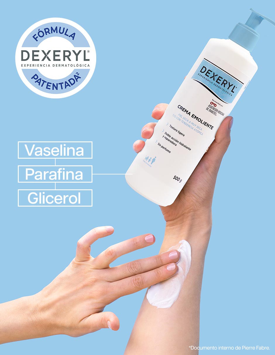 Crema para rostro y cuerpo recomendada para hidratar de día y noche Dexeryl para piel seca 5