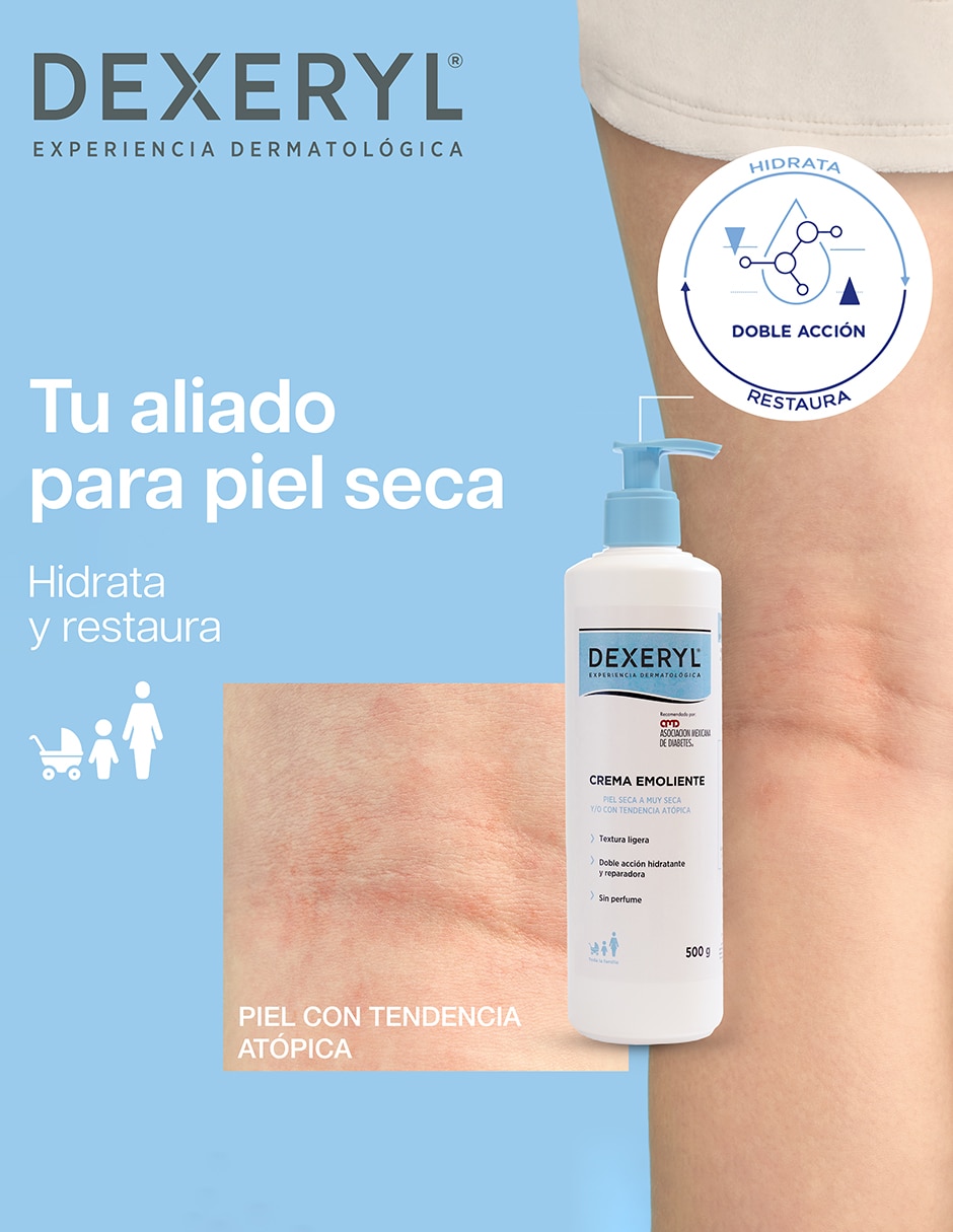 Crema para rostro y cuerpo recomendada para hidratar de día y noche Dexeryl para piel seca 8