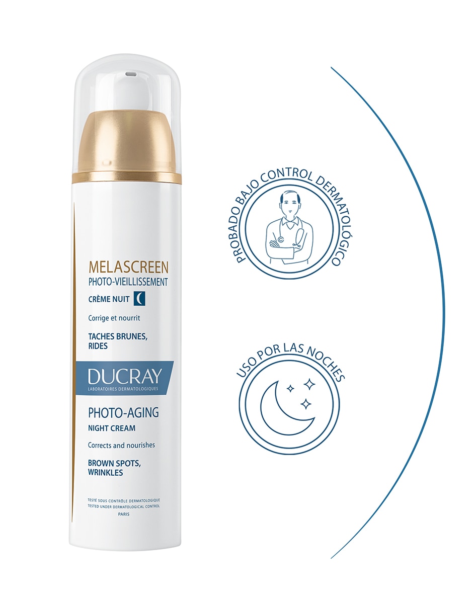 Crema facial recomendada para prevenir signos de la edad de noche Melascreen para todo tipo piel 2