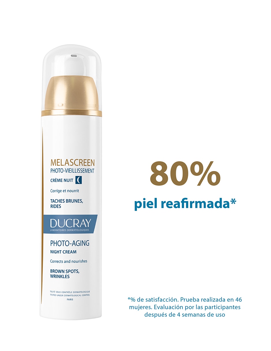 Crema facial recomendada para prevenir signos de la edad de noche Melascreen para todo tipo piel 3