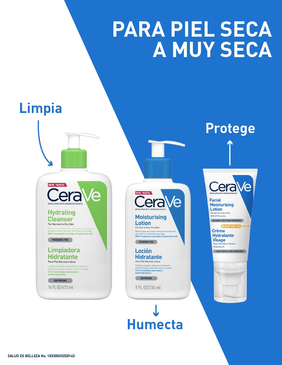 Loción corporal hidratante Cerave Moisturising Lotion