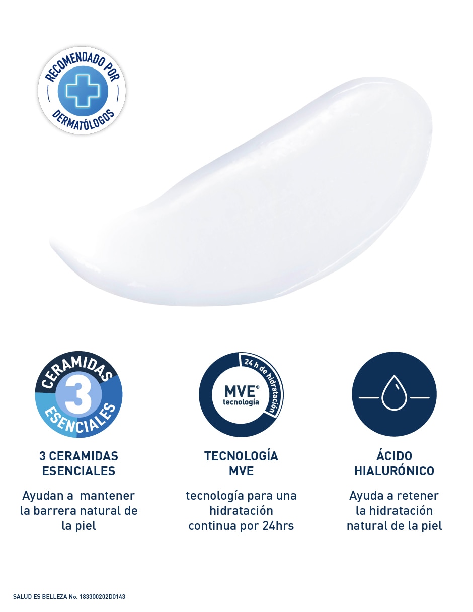 Loción corporal hidratante Cerave Moisturising Lotion