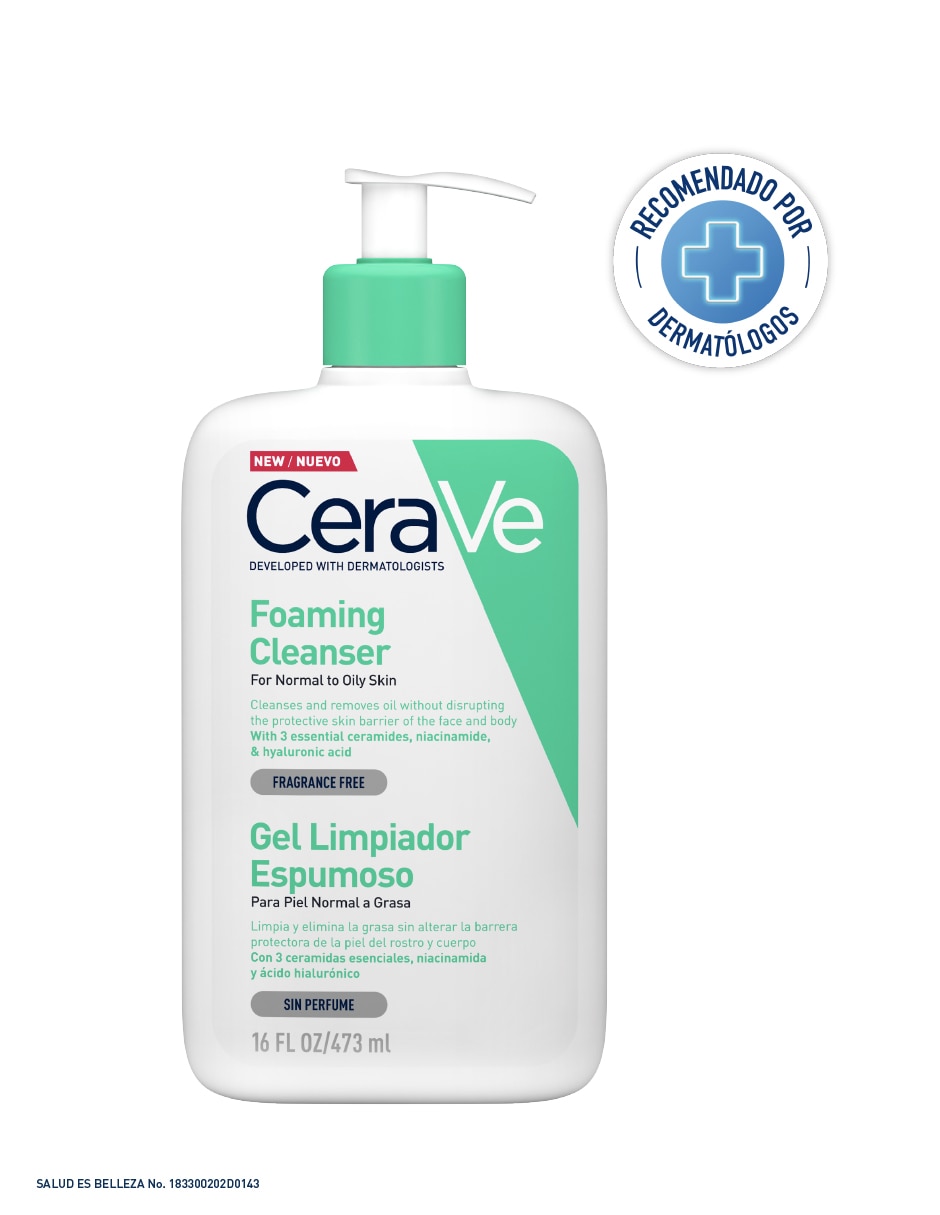 Limpiador rostro y cuerpo Gel Limpiador Espumoso para exfoliar