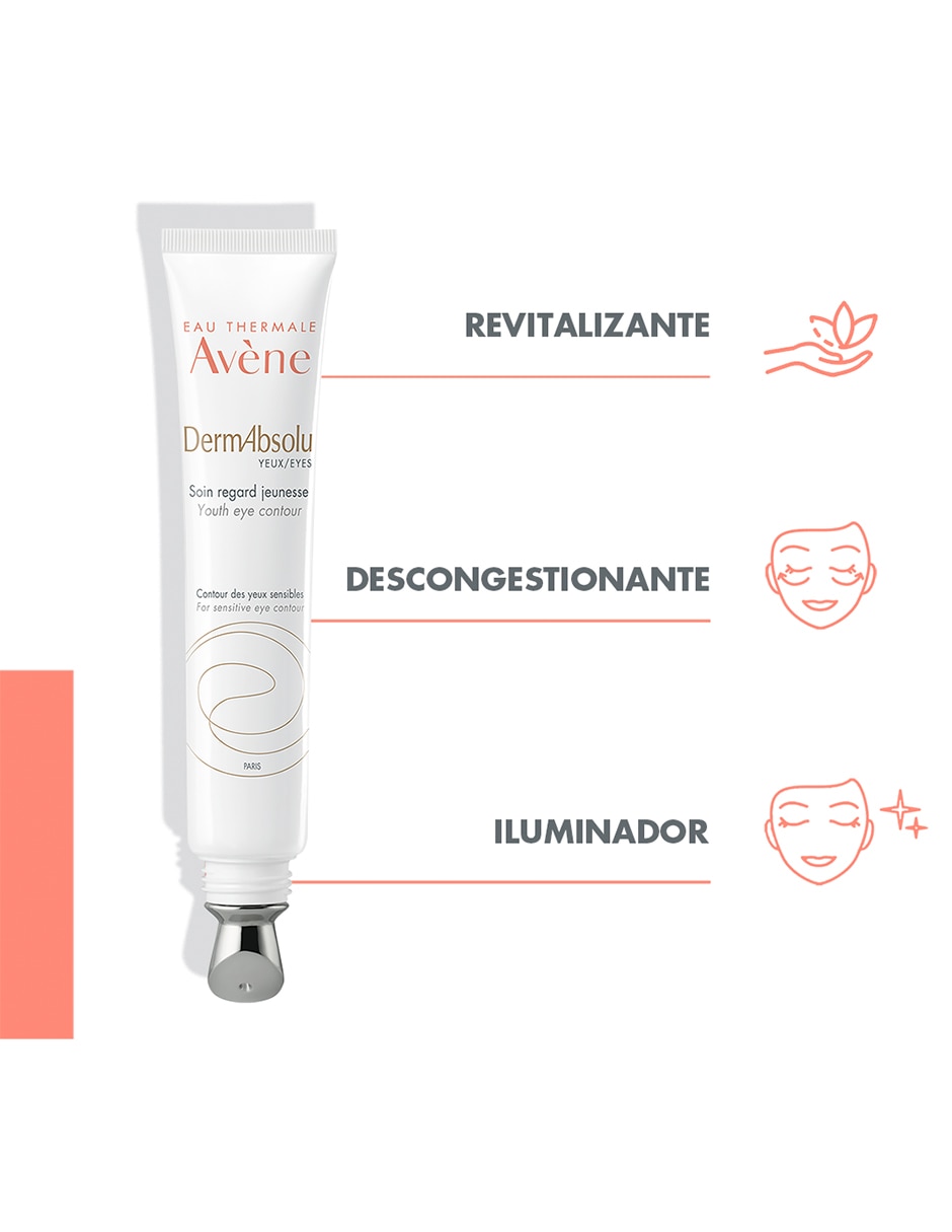 Crema para ojos recomendada para prevenir signos de la edad de día y noche Dermabsolu para piel sensible