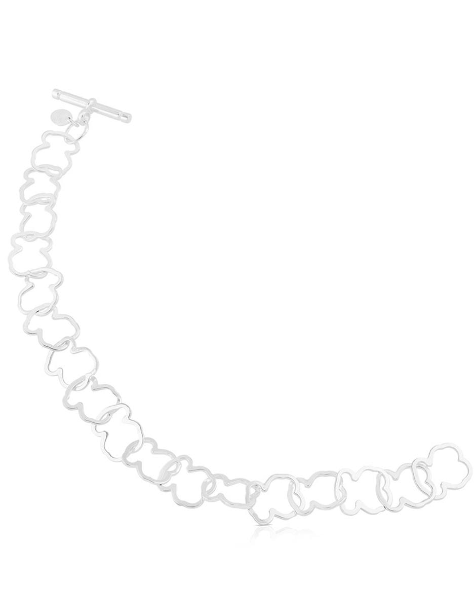 Brazalete Tous de plata p 925 con acabado liso