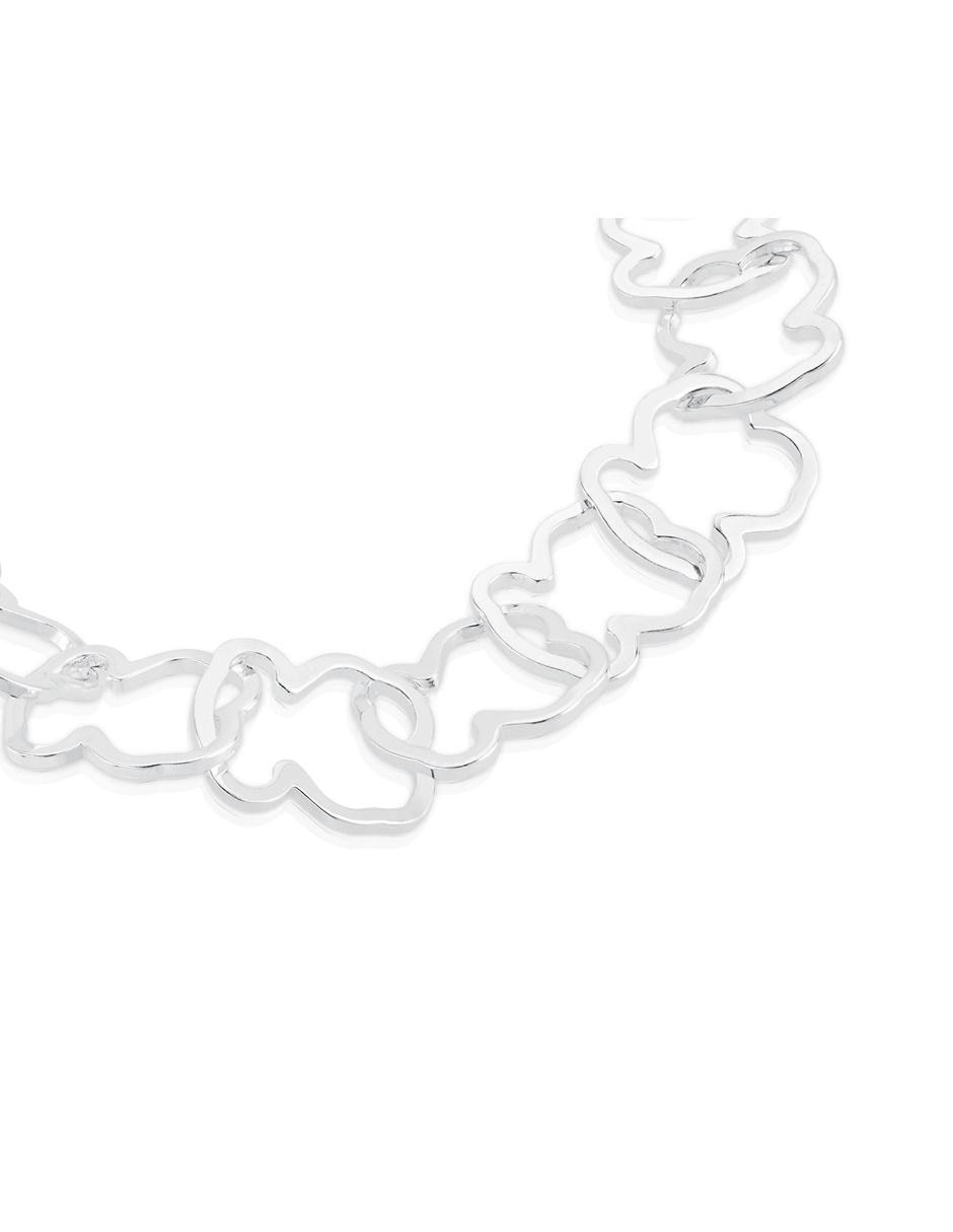 Brazalete Tous de plata p 925 con acabado liso