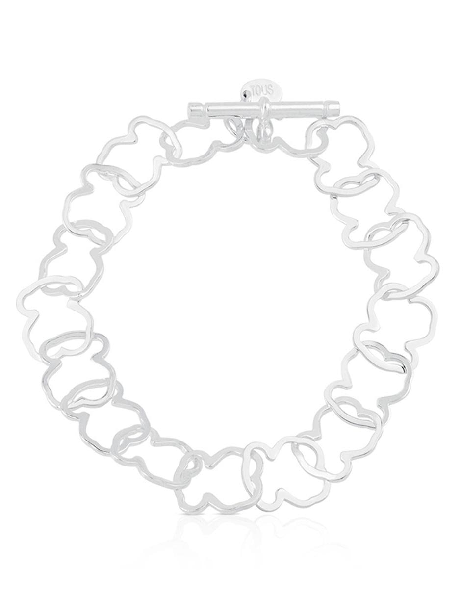 Brazalete de plata p 925 con acabado liso