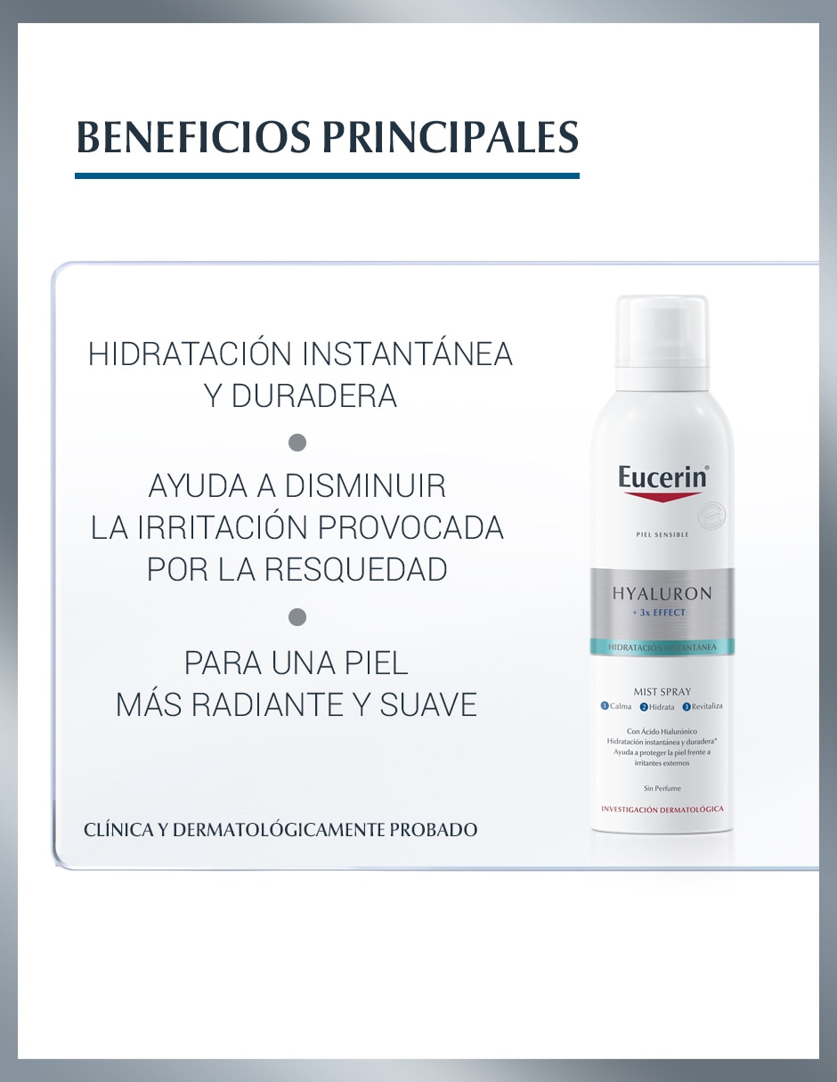 Hidratante facial Hyaluron + 3x Effect Eucerin Mist Spray