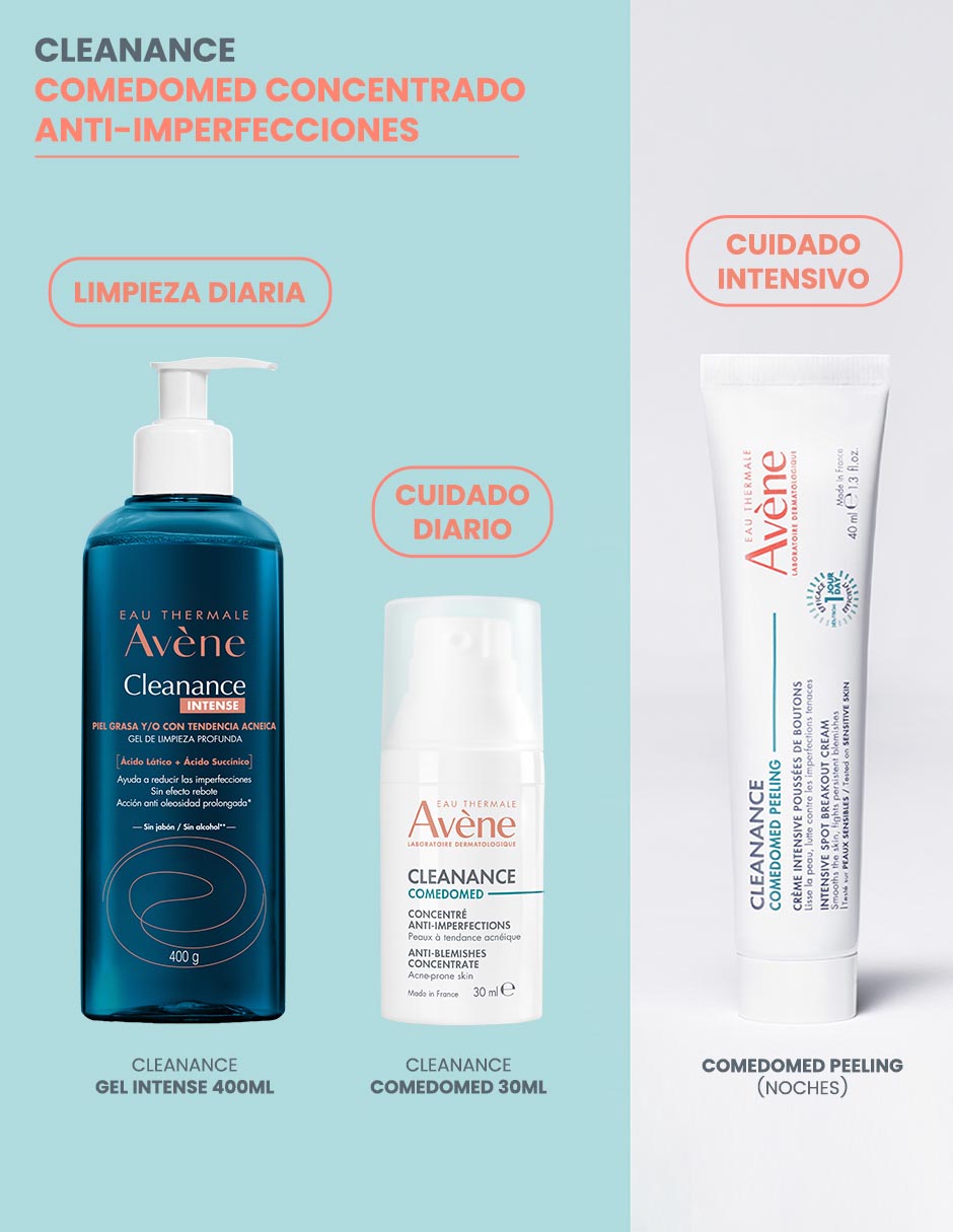 Crema facial recomendada para acné de día y noche Comedomed para piel grasa 6