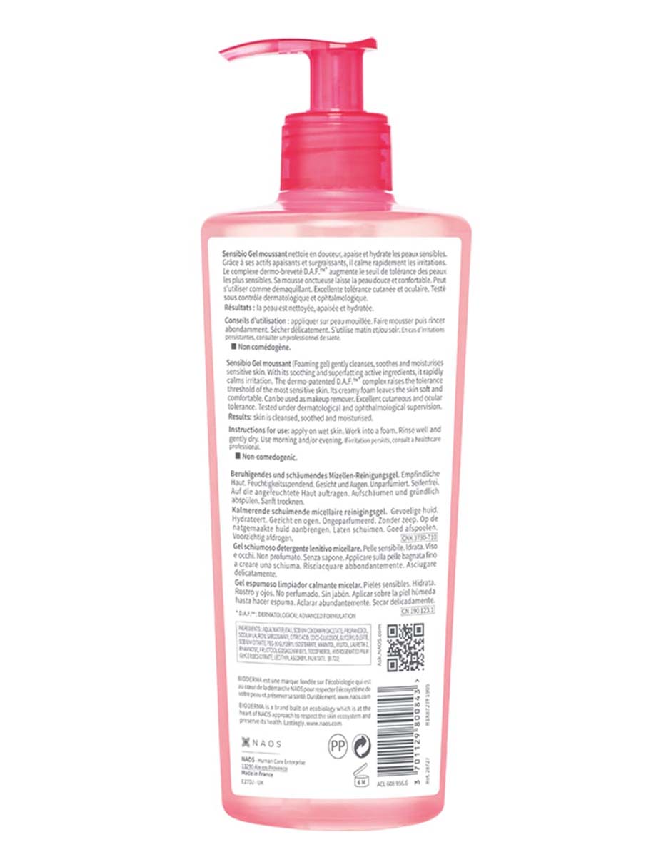 Jabón facial Gel Moussant Sensibio 2