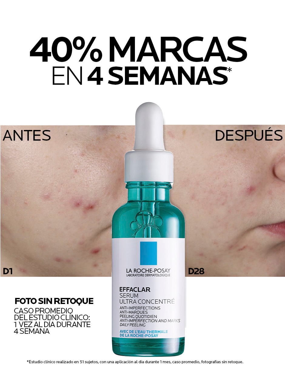 Sérum antiacné facial Ultra concentré Effaclar todo tipo piel 13