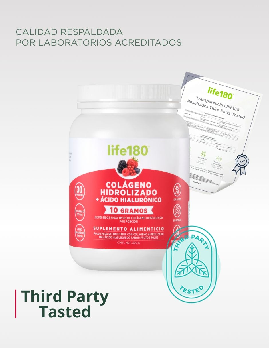 Colágeno hidrolizado + ácido hialurónico sabor frutos rojos de 450 g 4