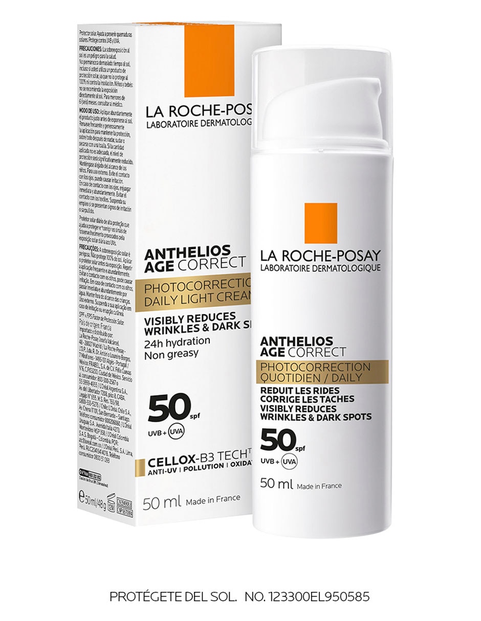 Protector solar FPS 50+ anthelios age correct La Roche Posay 50 ml