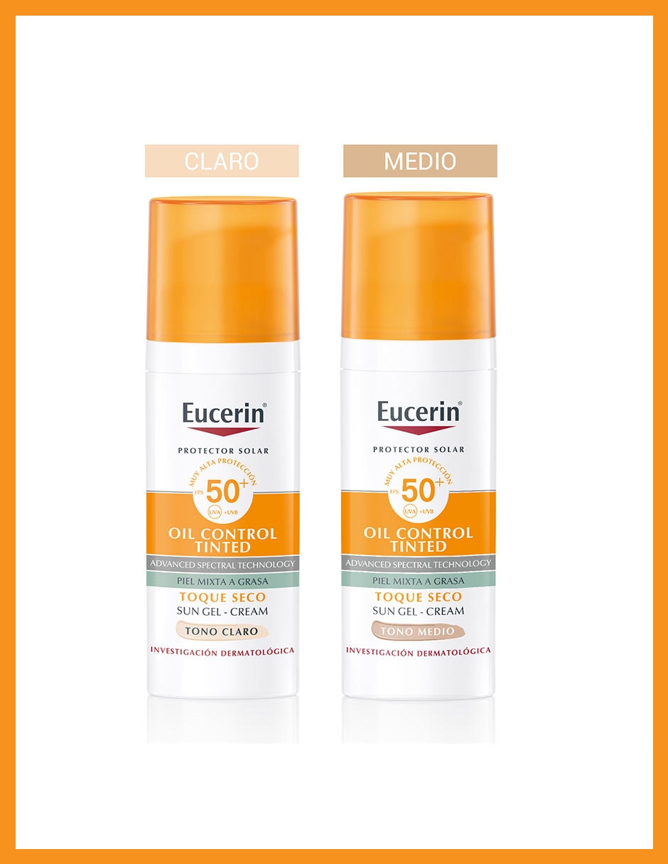 Protector solar FPS 50 Oil Control Tinted Eucerin 50 ml