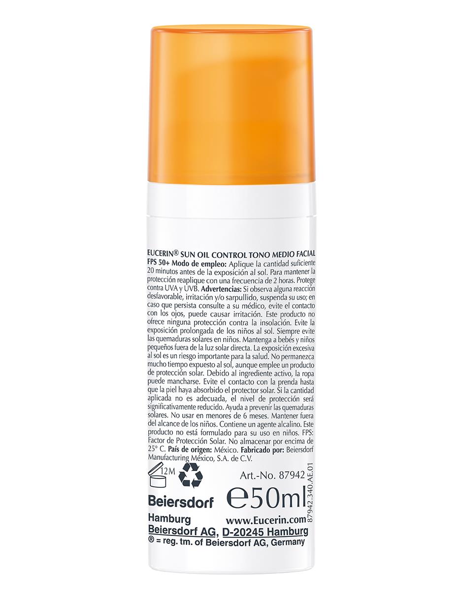 Protector solar FPS 50 Oil Control Tinted 50 ml
