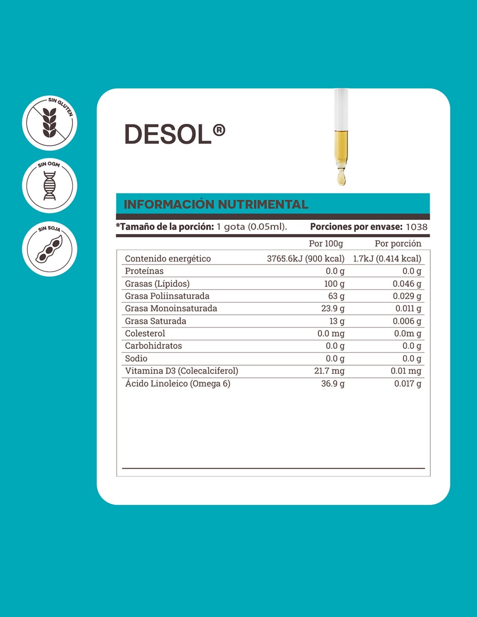 Desol vitamina gotas unisex 5