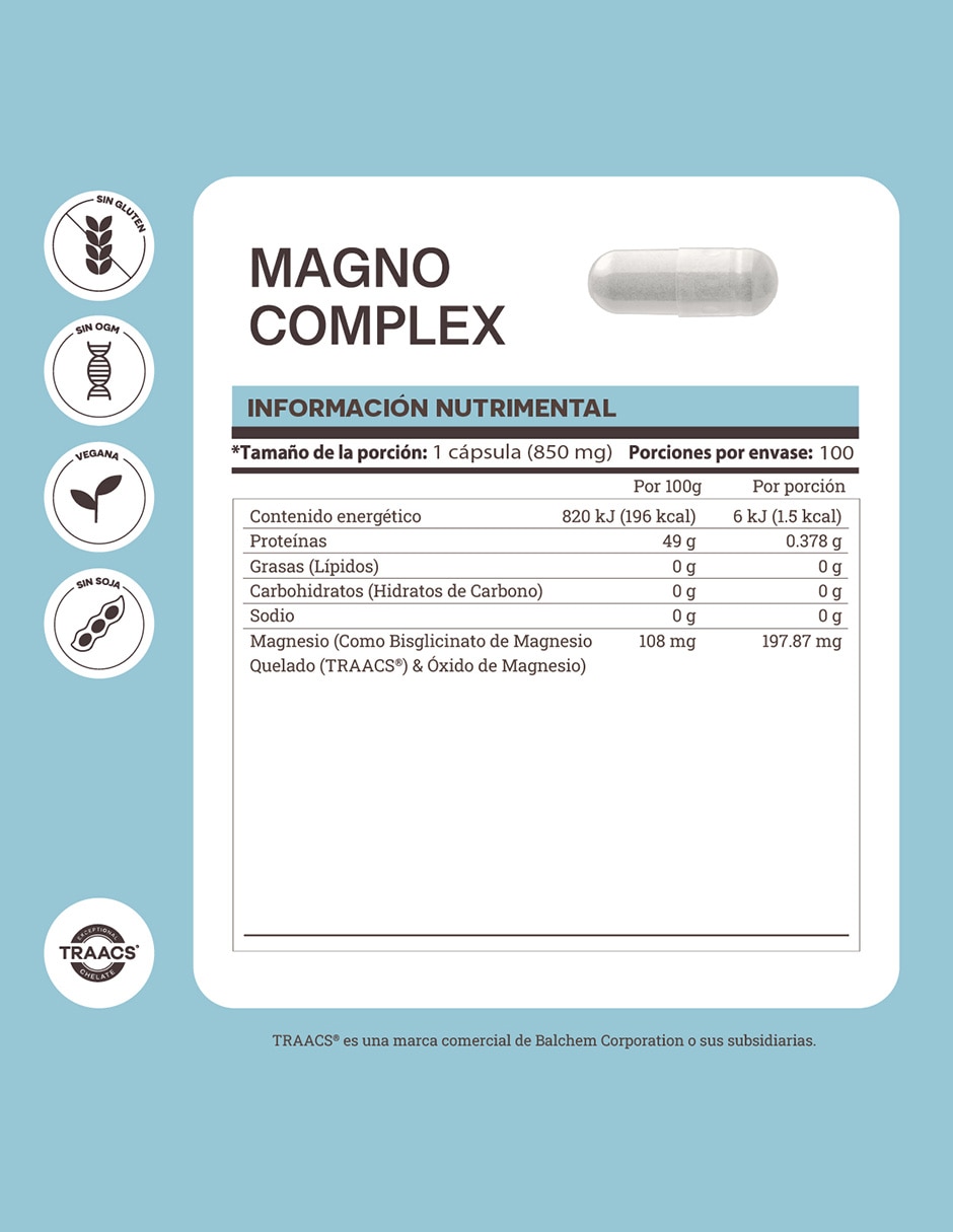 Magno Complex Mineral Matter 100 cápsulas unisex