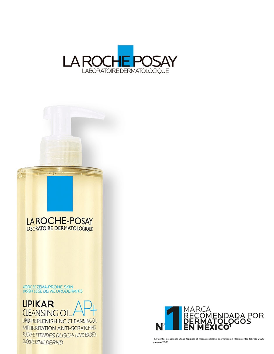 Limpiador corporal Cleansing Oil AP+ La Roche Posay Lipikar para purificar