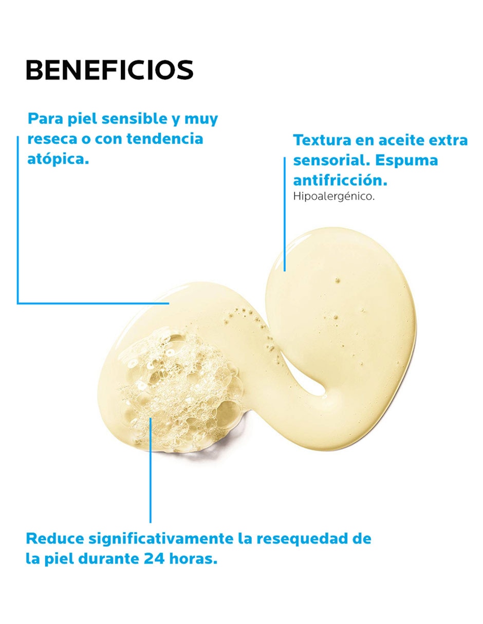 Limpiador corporal Cleansing Oil AP+ La Roche Posay Lipikar para purificar