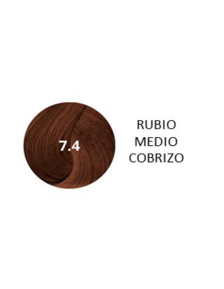 Tinte para cabello Coloración permanente True Color tono 7.4 Rubio medio cobrizo