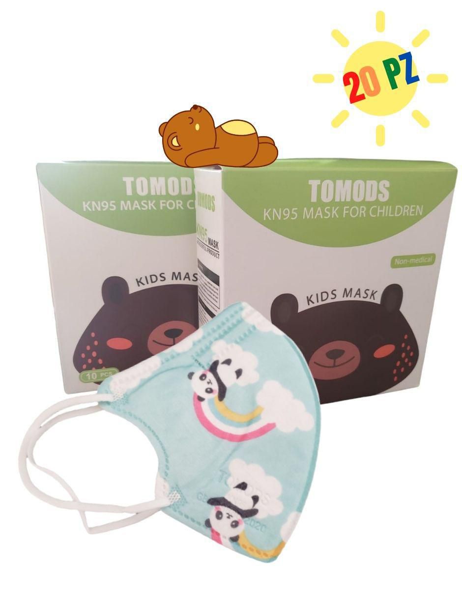 Set 20 cubrebocas KN95 Tomods unisex