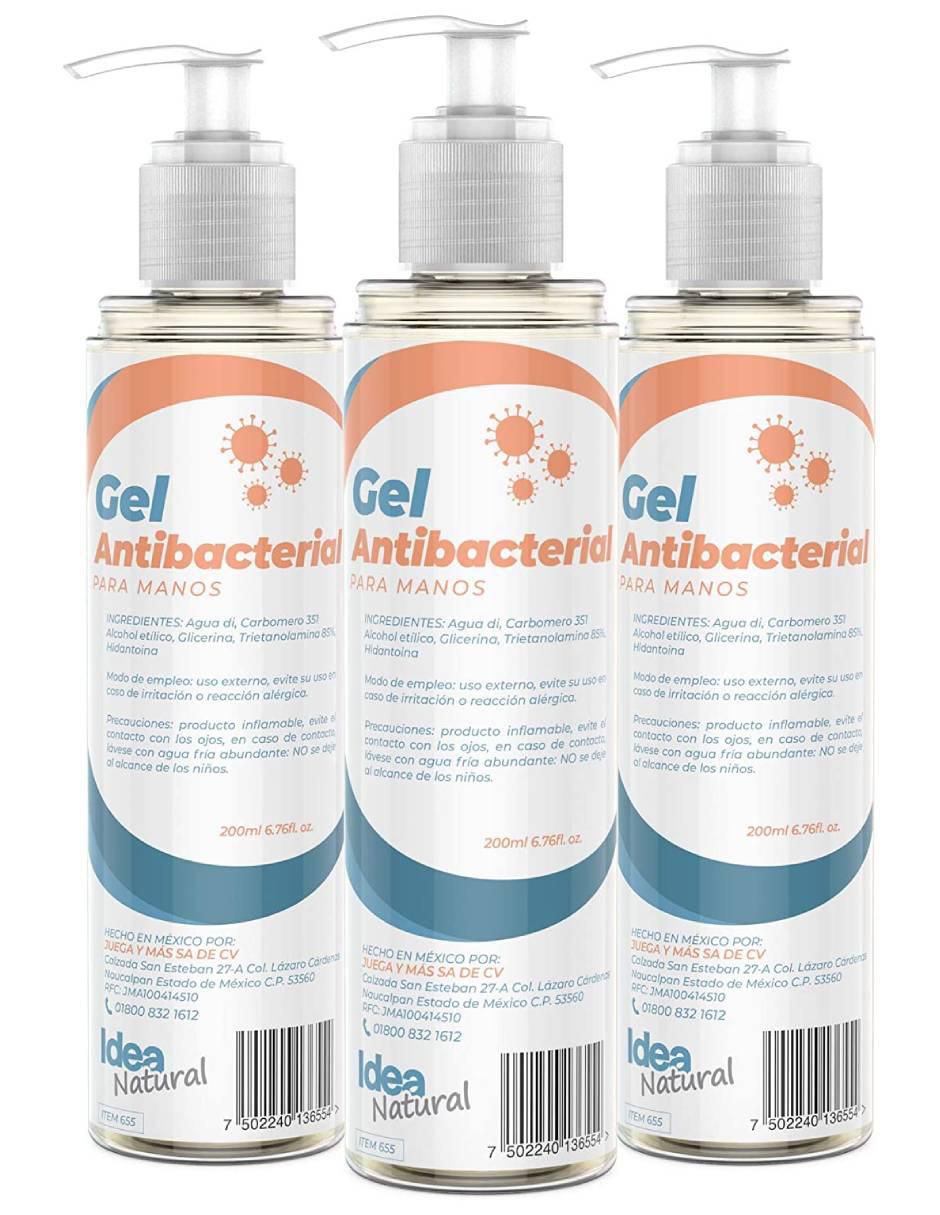 Gel antibacterial Idea Natura 3 piezas