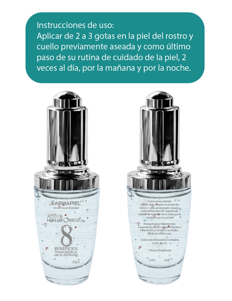 Sérum hidratante facial Facial Antiedad Farmapiel todo tipo piel
