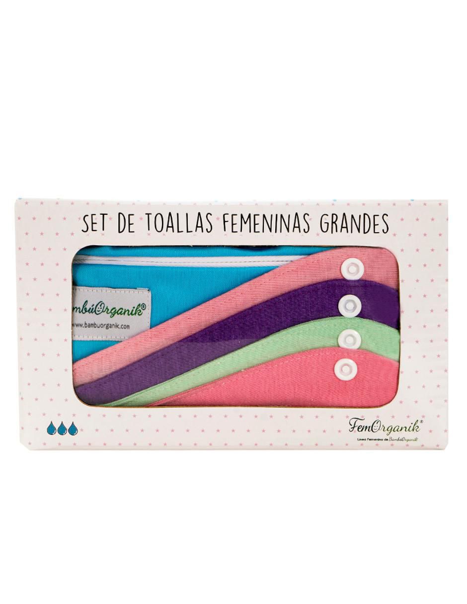 Toallas femeninas con alas 4 piezas