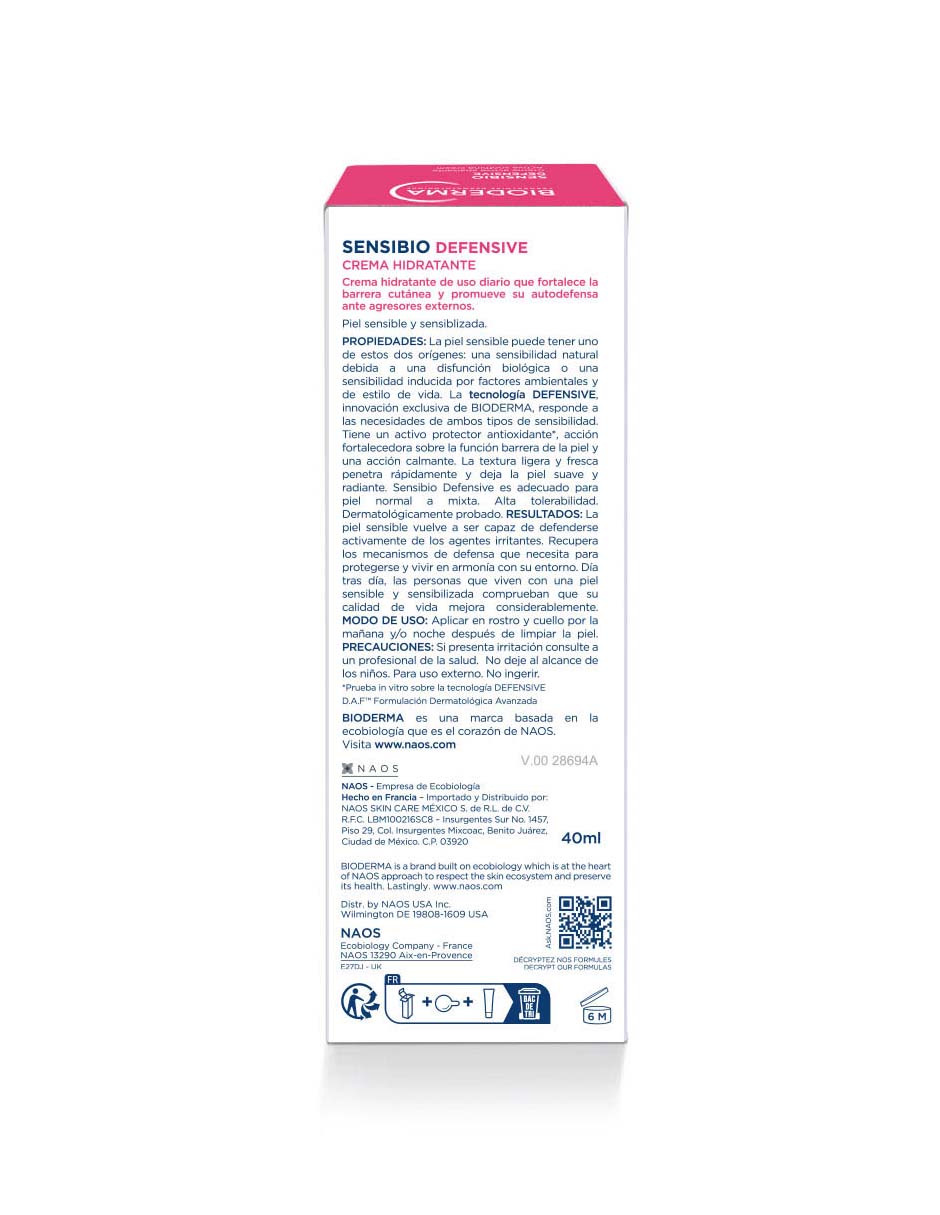 Crema facial recomendada para regenerar de día y noche Sensibio para piel sensible 3
