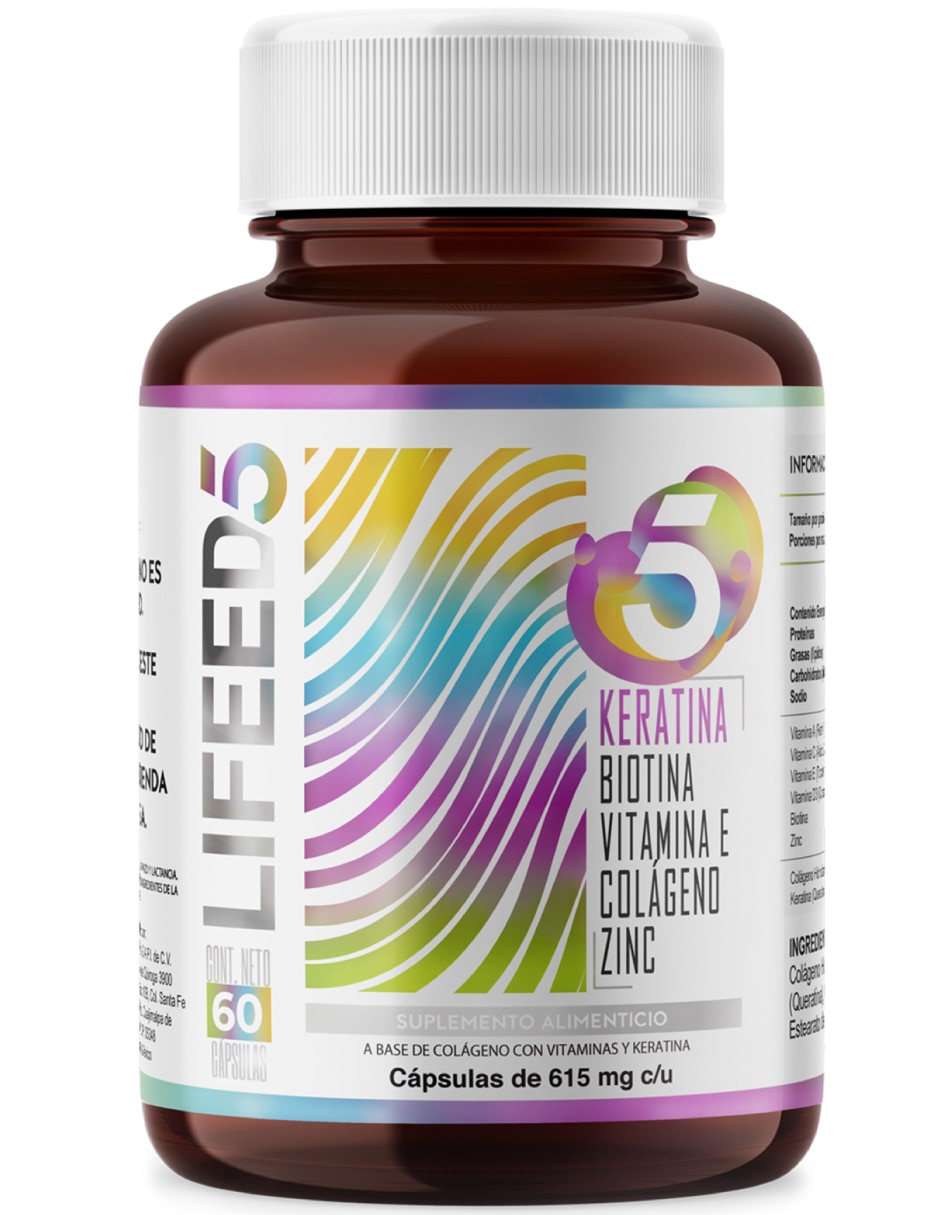 Colágeno Hidrolizado con bIotina, vitamina E, vitamina B5, vitamina D3, zinc, vitamina C y vitamina A de 60 cápsulas Colágeno Hidrolizado con bIotina, vitamina E, vitamina B5, vitamina D3, zinc, vitamina C y vitamina A de 60 cápsulas
