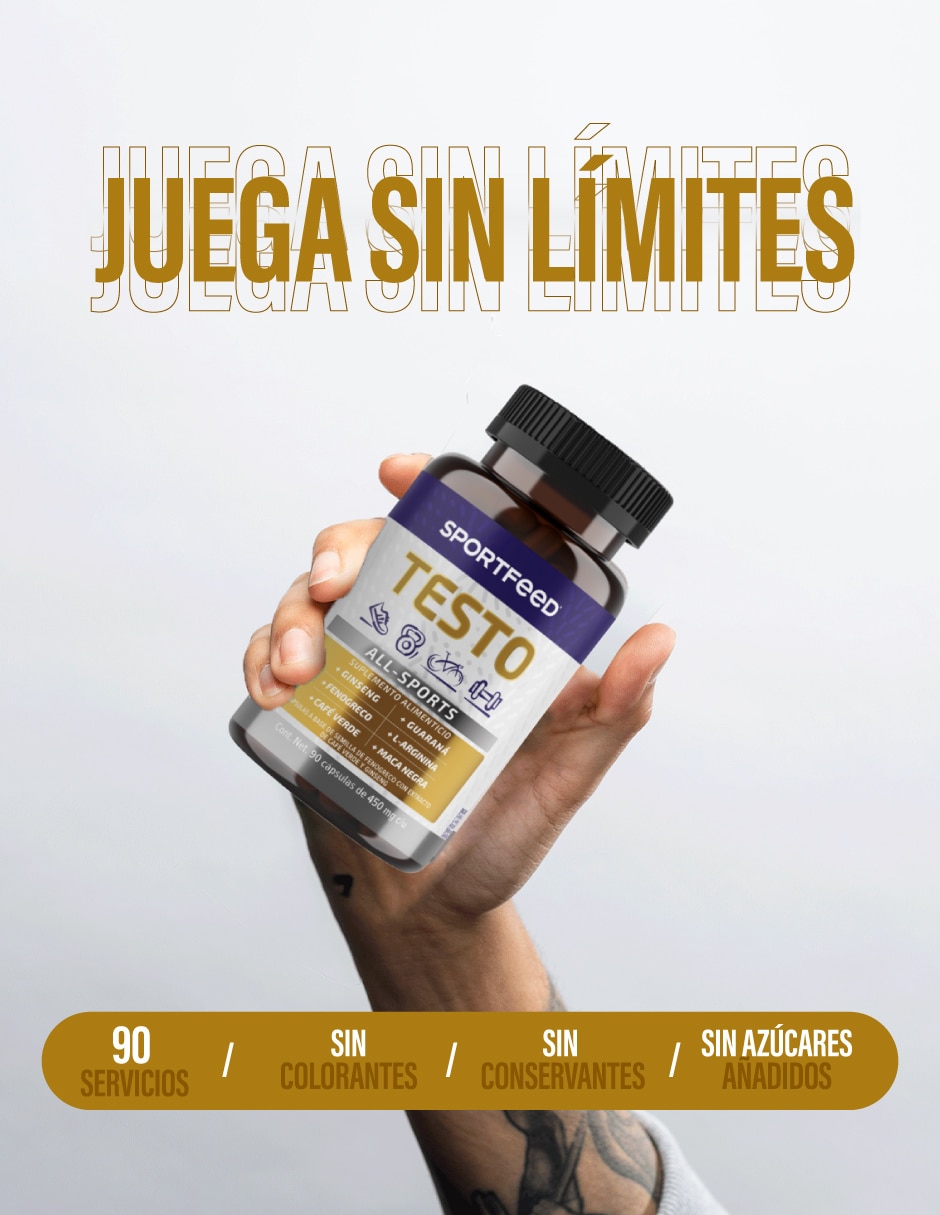 Suplemento Alimenticio Hombre TESTO con fenogreco ( trigonella foenum-graecum) 4