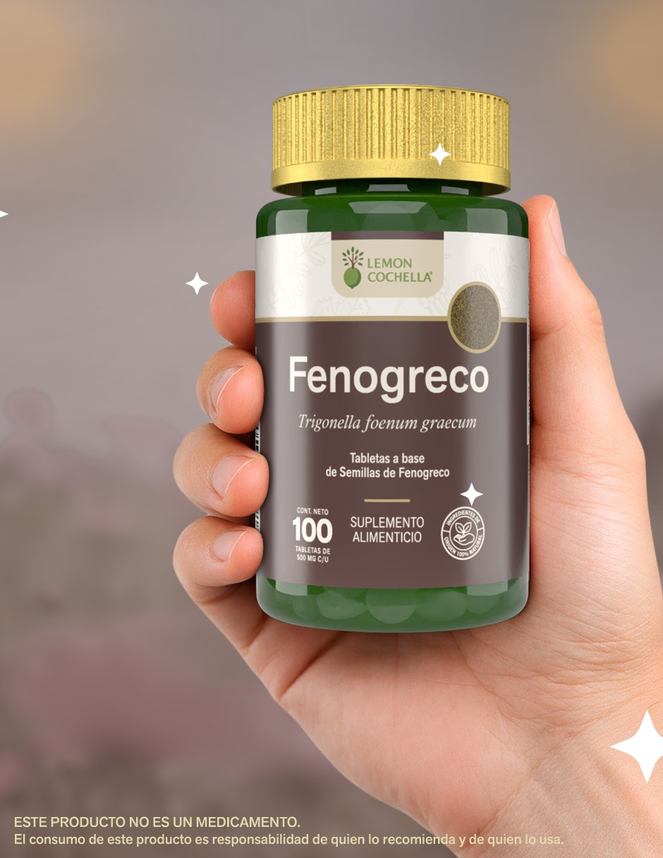 Fenogreco 100 tabletas Lemon Cochella con Trigonella Foenum-Graecum