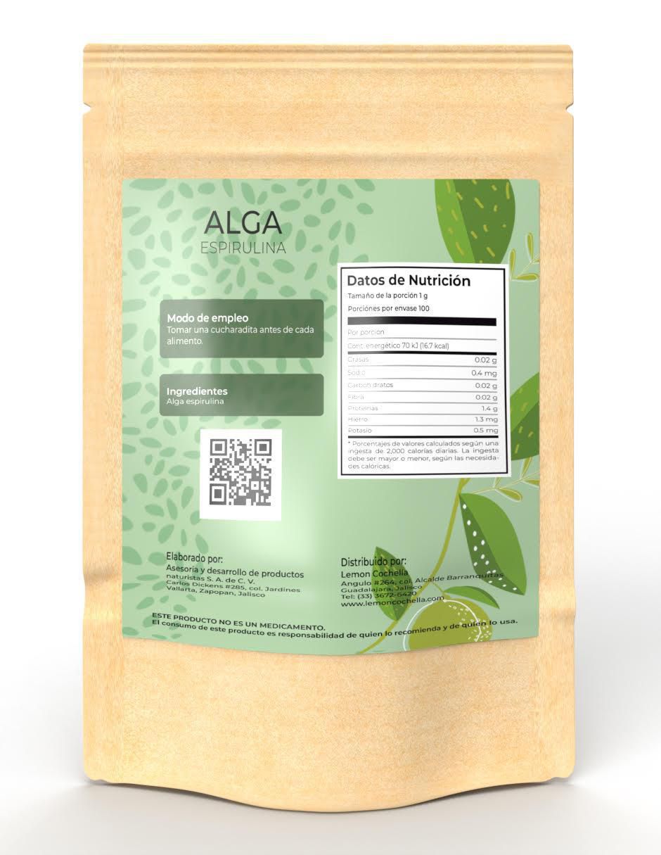 Alga Espirulina sabor original 3