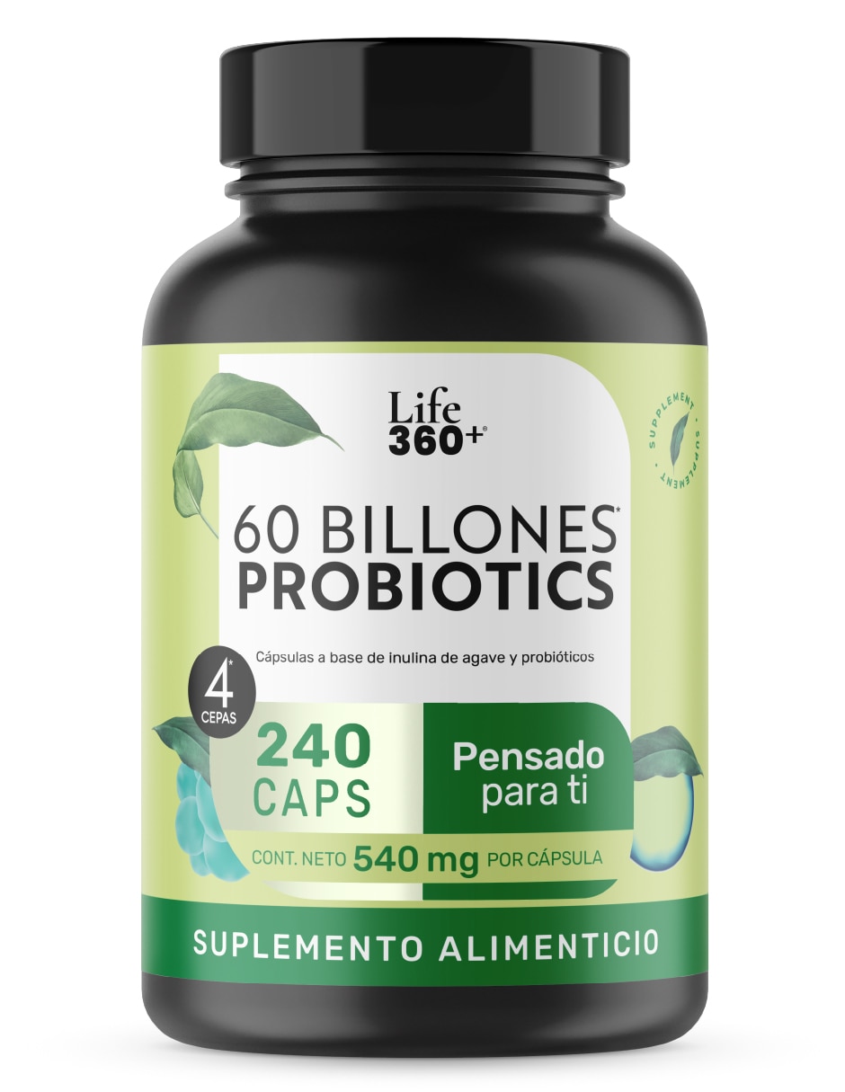 Probióticos Life 360+ 60 Billones Life360+ de 240 cápsulas