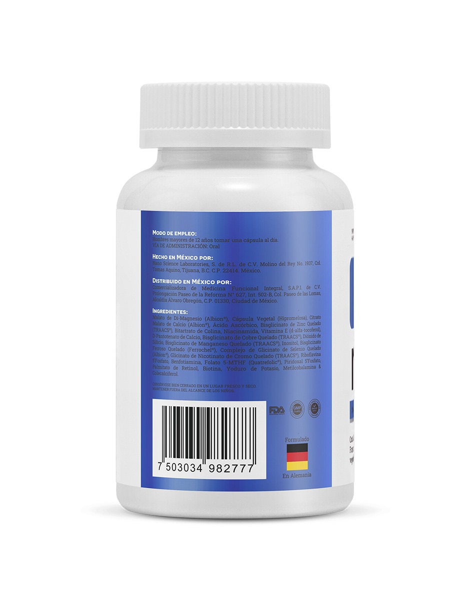 Multivitamínico y multimineral Matter 60 cápsulas para hombre