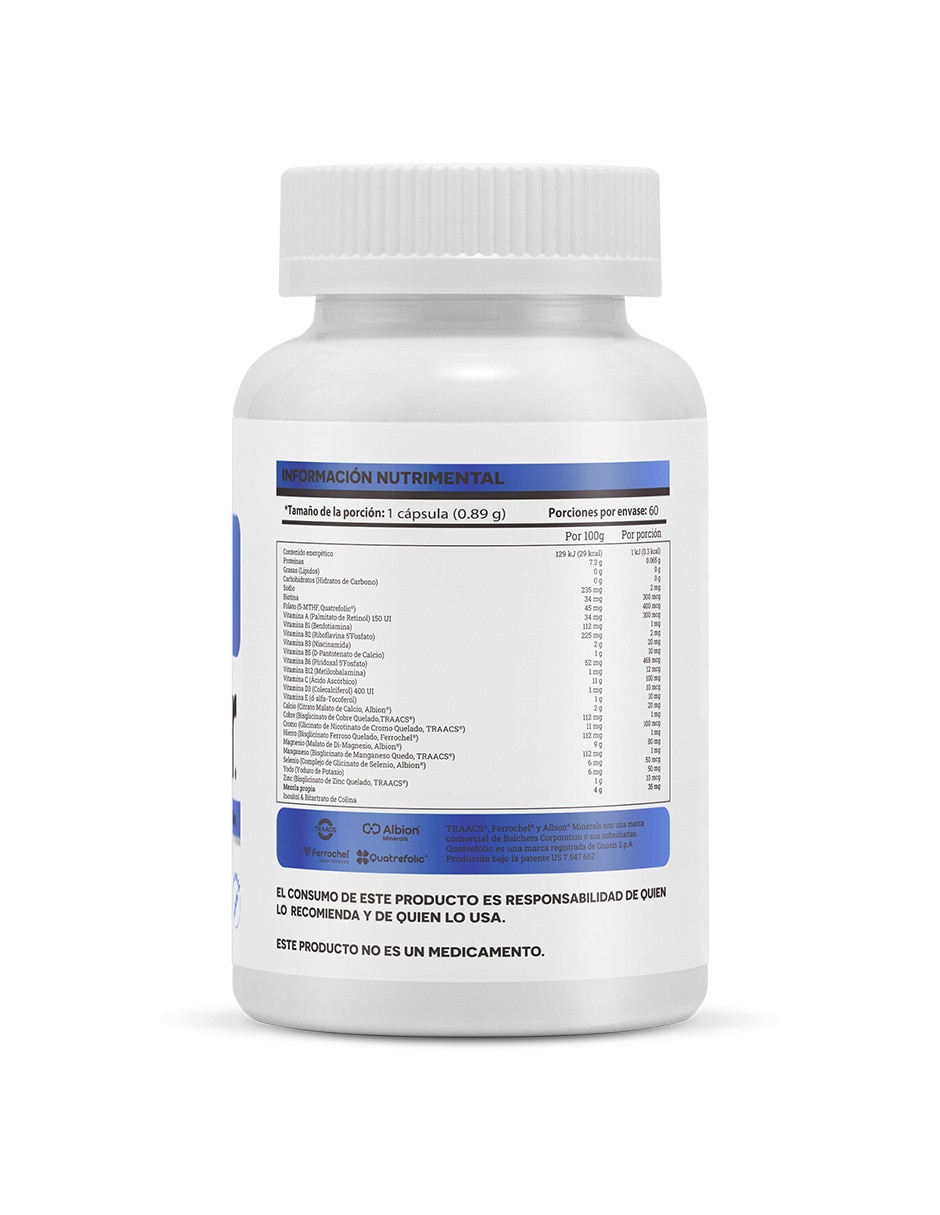 Multivitamínico y multimineral Matter 60 cápsulas para hombre