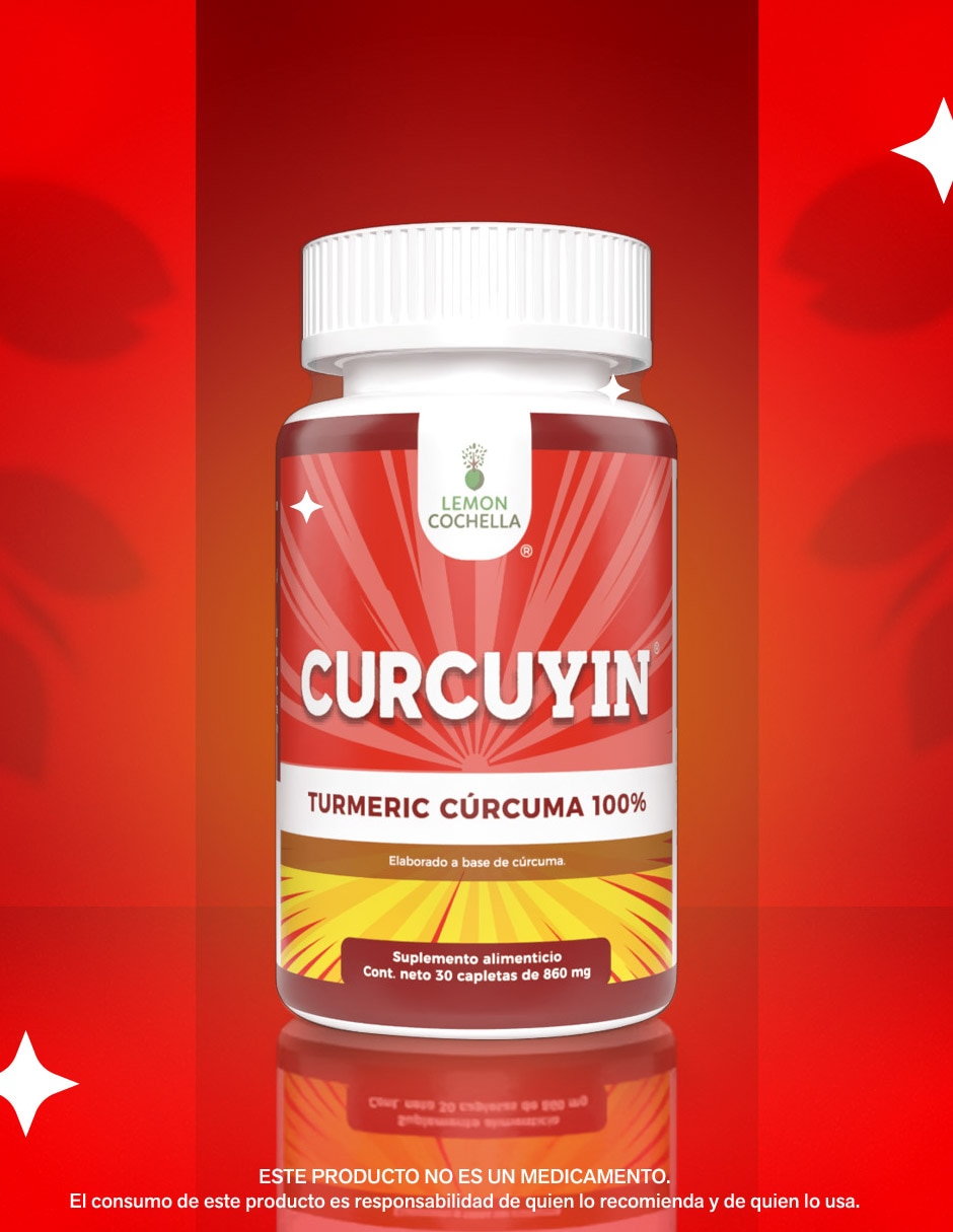Suplementos alimenticios curcuyin túrmeric con cúrcuma