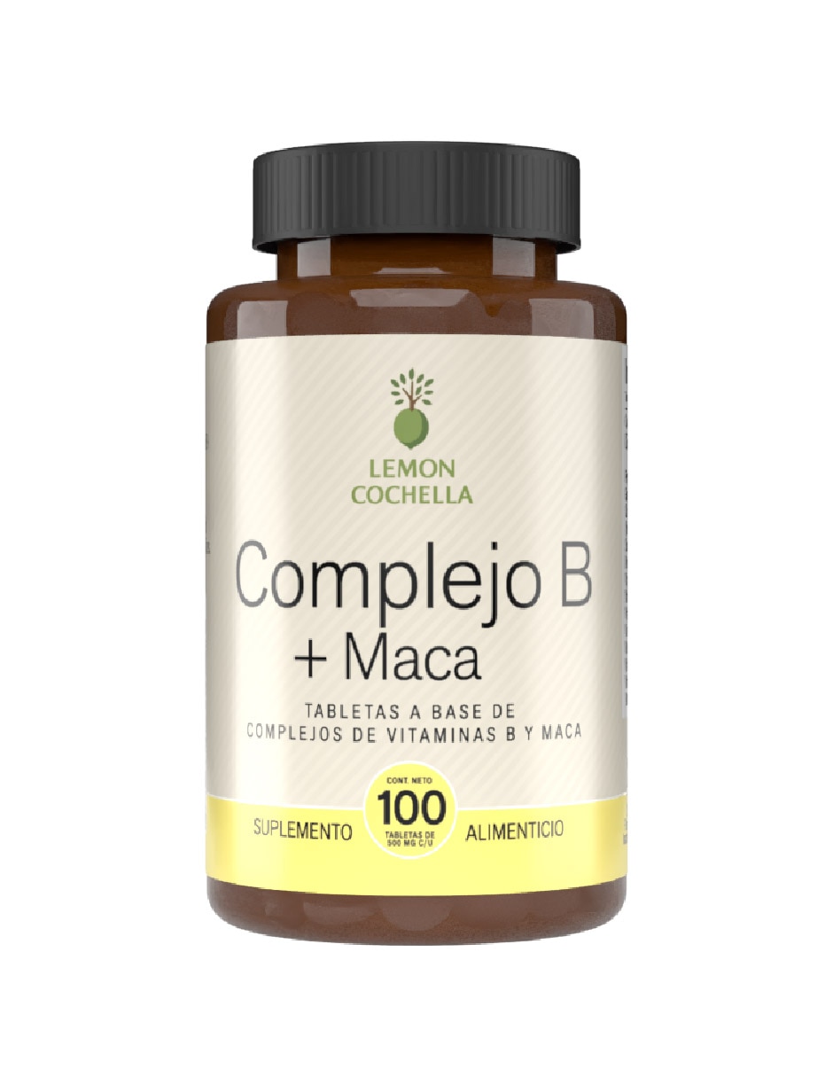 Suplemento alimenticio con complejo de vitamina b de 100 tabletas Suplemento alimenticio con complejo de vitamina b de 100 tabletas