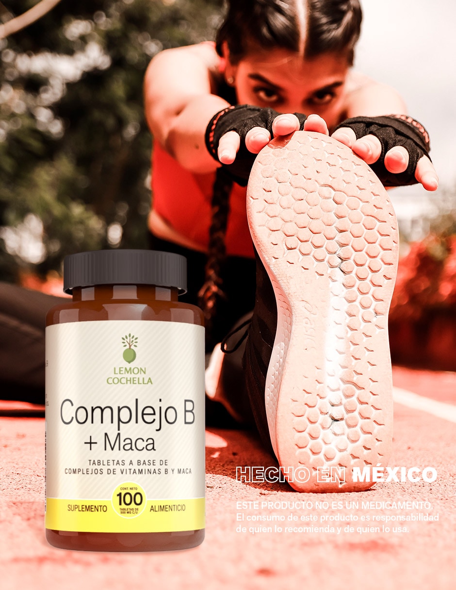 Suplemento alimenticio con complejo de vitamina b de 100 tabletas