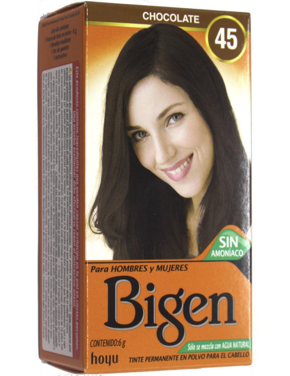 Tinte para cabello en polvo chocolate No 45 tono 2.9 castaño obscuro chocolate Tinte para cabello en polvo chocolate No 45 tono 2.9 castaño obscuro chocolate