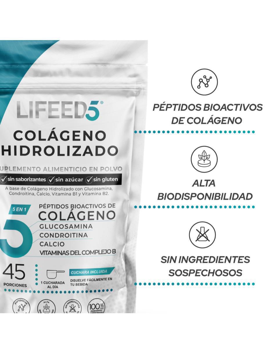 Colágeno Hidrolizado en Polvo para articulaciones + Glucosamina, Condroitina, Calcio, Complejo B