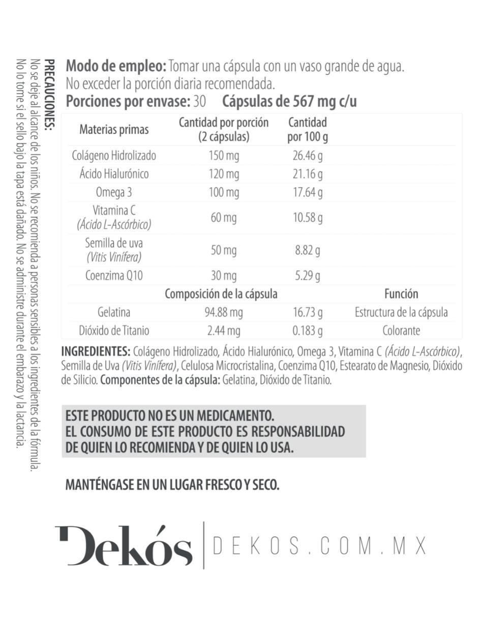 Set de suplementos alimenticios Dekós