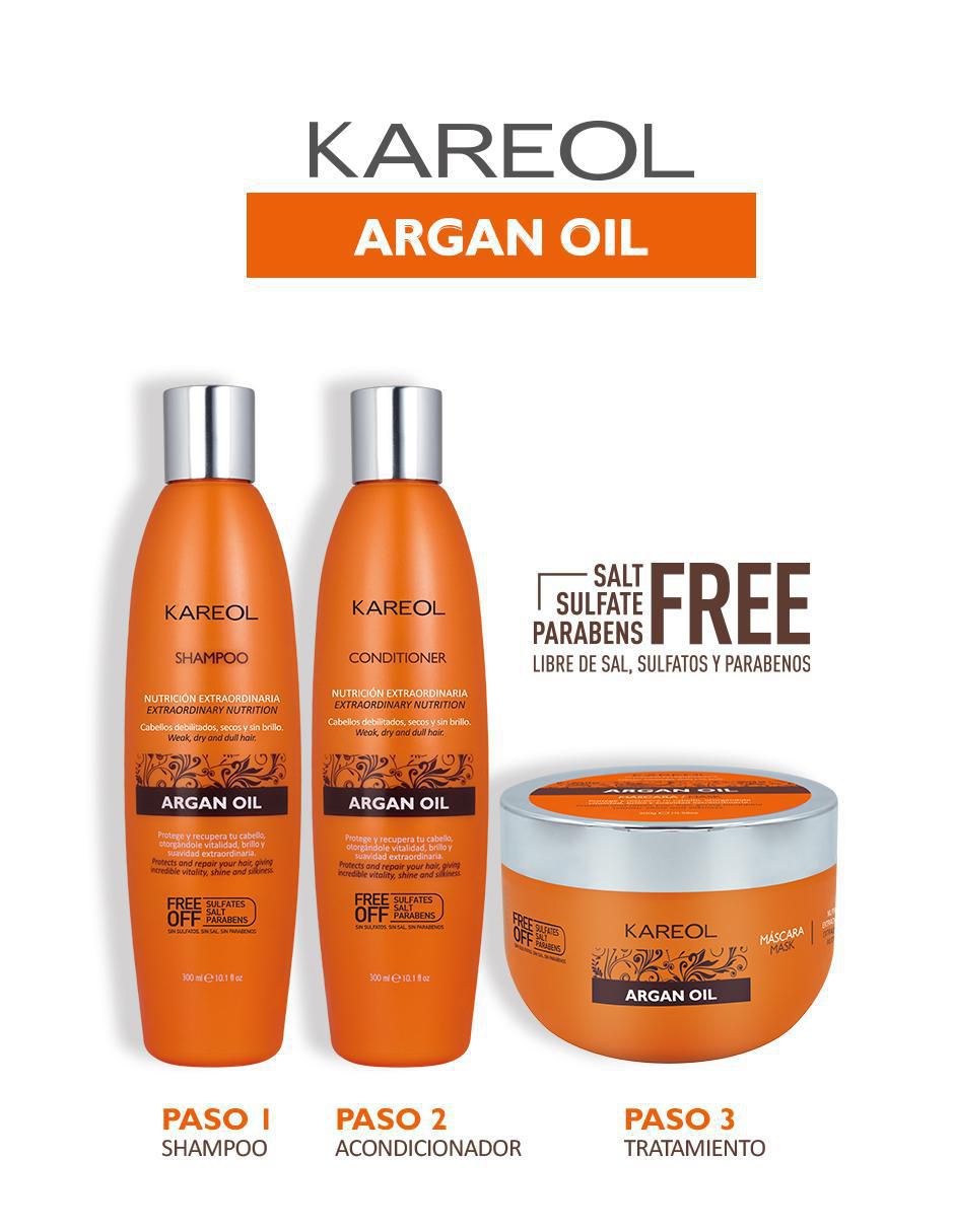 Shampoo reparador para cabello Argan Oil 1 L 2